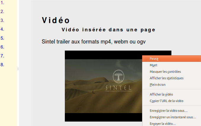 Video dans EpubReader