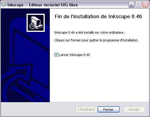 Fin dinstallation