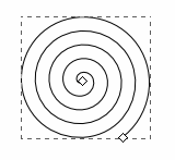 La spirale et ses poignées La spirale et ses poignées