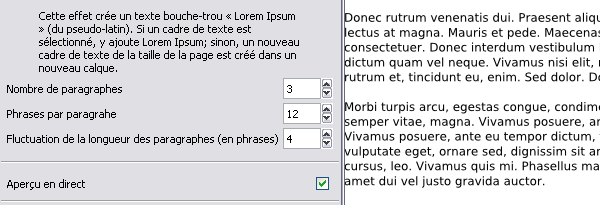 Exemple Lorem ipsum